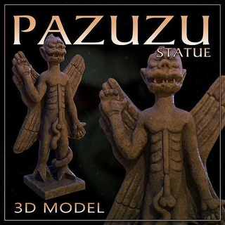 pazuzu statue exorcist horror god deity art sculptures 3d print model - Mito3D