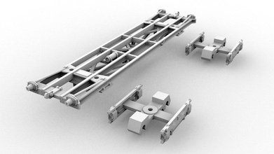 pbr 129q v2 ho 1 87 ölçek tren fren parçalar mekanik tekerlekler hobi kendin yap dae 3d print model - Mito3D