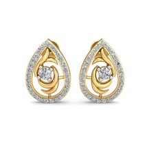 pe-1757 bijoux le diamant pierre les pierres précieuses à l'oreille de boucles d'oreilles la ronde crampons baali des 3d print model - Mito3D