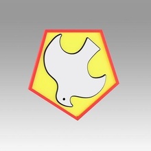 peacemaker logo emblem symbol sign design movie print printable toy hobby diy 3d print model - Mito3D