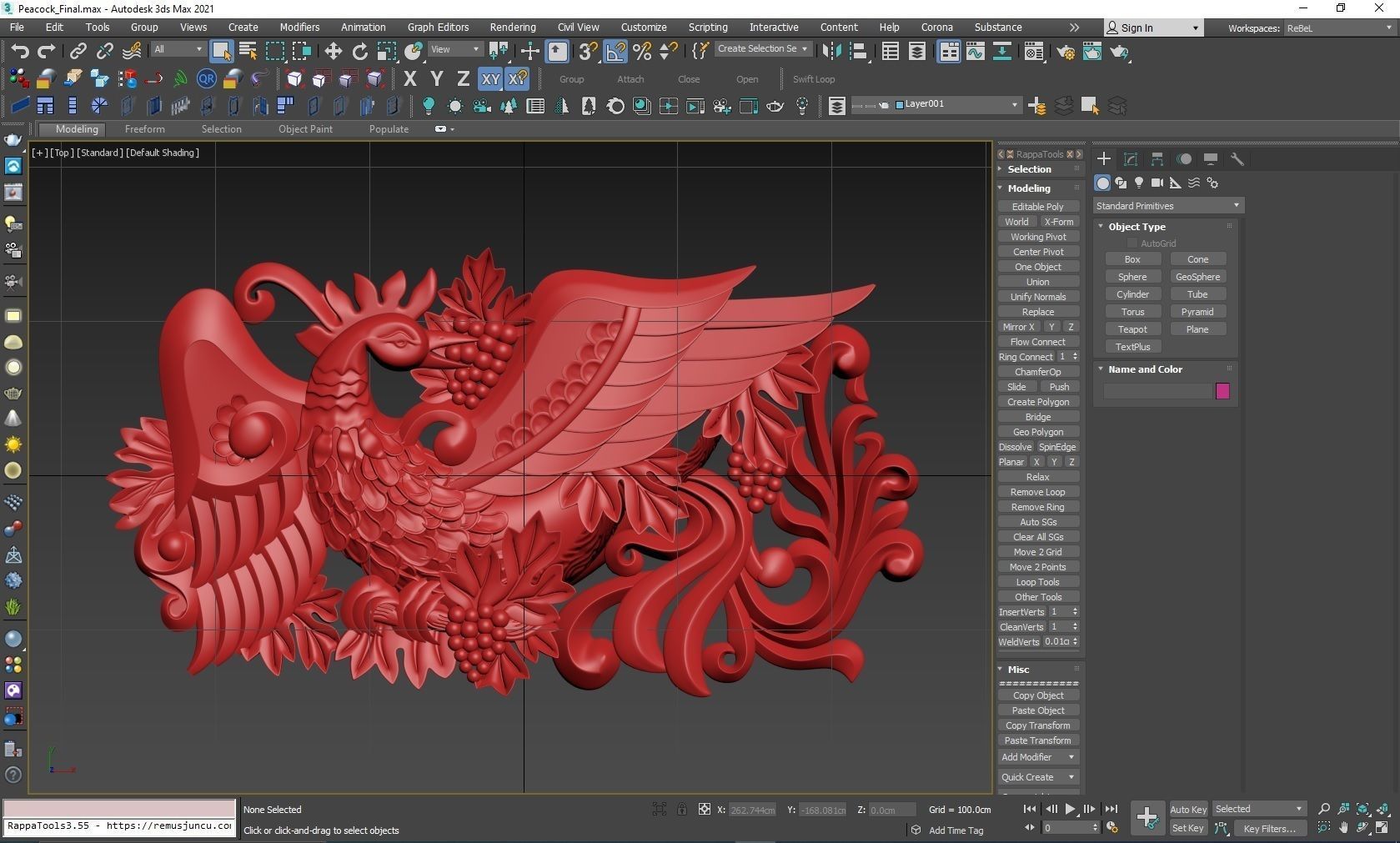 peacock eagle stl wood carving artcam animals bird house decor 3D print model - Mito3D