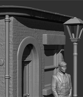 paliducho anteojeras tommy Shelby diorama tommyshelby Peakyblinders Arte esculturas 3d print model - Mito3D