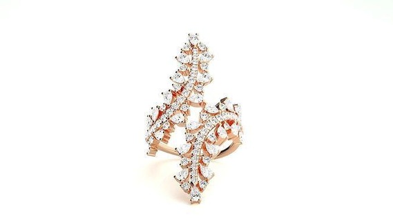 Pera diamante alto joyería joya cóctel anillo 3dm stl renders detalles anillos solitario libra esterlina platino Boda compromiso imprimible oro banda 3d print model - Mito3D