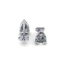 pear earring diamond stuff jewel gem engagement wedding jewellery ring silver jewelry gold engagem fashion sterling pendant necklace beauty earrings pendants 3d print model - Mito3D