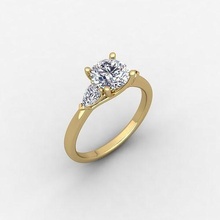 pera fidanzamento squillare render gioiello gemma nozze gioielleria diamante stampabile oro engagement moda sterlina bianca brillante solitario bellezza anelli ciondoli 3d print model - Mito3D
