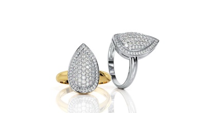 pear ring r f 0100 Schmuck genial Anhänger usa Kanada Europa engagement Hochzeit 14k design Mode Silber gold Juwel Kurven Ohrring Birne Ringe 3d print model - Mito3D