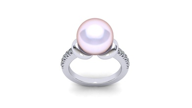 perla squillare gioielleria cad oro gioiello gemma argento nozze stampabile 3d diamante fidanzamento moda bellezza anelli 3d print model - Mito3D