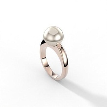 perla anillo moderno estilo platino joyería joya diseño imprimible oro moda plata libra esterlina compromiso metálico cóctel mar culto anillos 3d print model - Mito3D