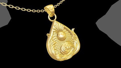 pearl tears pendantjewelry gold necklace medallion jewelry art printable pendants nature jewel jewellery pendant shining perpetual statue sculpture note5 throne galaxy 3d print model - Mito3D