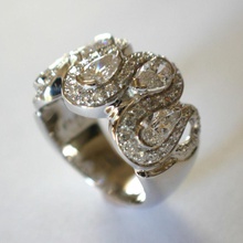 Birnen-Form-ring 3d-Druck Modell Schmuck Luxus ring Juwel gem Birne Diamant-ring engagem genial design Platin engagement bedruckbar ist Saphir ruby gold diamant bangle Ringe 3d print model - Mito3D