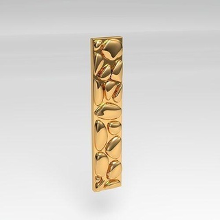 cailloux pendentif art conception sculptures bijoux Collier or argent pendentifs 3d print model - Mito3D
