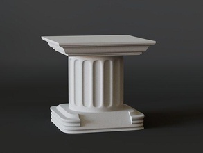 pedestal 01 forma base friso pie pierna estatua mesa flor apoyo columna escultura arquitectura pilar decoración zócalos hogar casa capital 3d print model - Mito3D