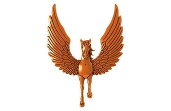 Pegaso bajorrelieve caballo mitología Arte cnc enrutador molienda bas alivio señales logos 3d print model - Mito3D