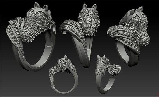 pégaso ring horse anillo Caballo cavalo equitação anel joalheria brilhando moda noivado ouro jóia imprimível animais mamífero argolas 3d print model - Mito3D