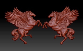 pegasus art cheval la mythologie ailé fantasy créature de fiction légende yunan 3d imprimable ciel d'autres 3d print model - Mito3D