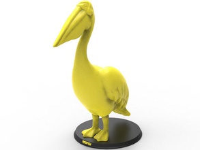 pelican imprimible art la mosca de pescado aves salvaje animal naturaleza juguete los juguetes real realista estatua impresión las esculturas 3d print model - Mito3D