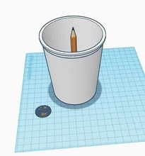 matita scatola Stazionario facile penna passatempo Fai 3d print model - Mito3D