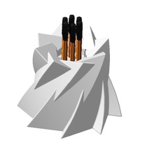 lápiz soporte bolígrafo escritorio madera educación arte escritura librería plastico casa mueble 3d print model - Mito3D