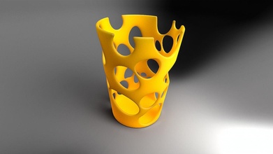 Bleistift Halter Unterstützung Vase Container Stift Büro Schreibtisch Haushaltswaren liefern geometrisch gestalten dynamisch Idee Innere Konzept Schreiben Tinte Blume Haus Dekor 3d print model - Mito3D
