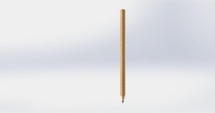 lápis of madeira afiado cinza arte projeto artista seta matemático 3d print model - Mito3D