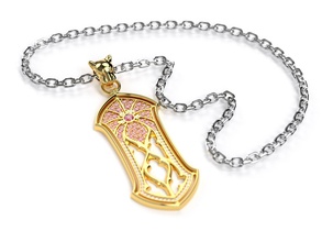 pend 0027 jóias printable ouro diamante colar brilhantes pingente gem moda beleza majerit pingentes 3d print model - Mito3D