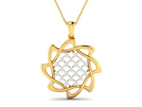 pendant 1204 rose gold anhänger diamanten schmuck sterling hochzeit engagement juwel druckbar solitär platin halskette brillant silber 3d print model - Mito3D