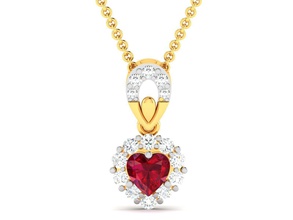 pendant 1877 gold anhänger rubin stein schmuck juwel sterling druckbar silber hochzeit leuchtenden engagement platin brillant diamant halskette 3d print model - Mito3D