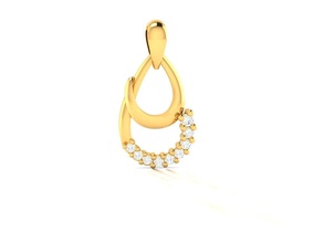 360 or bijoux pendentifs bijou sterling imprimable argent mariage brillant engagement platine diamant gemme Collier pendentif 3d print model - Mito3D