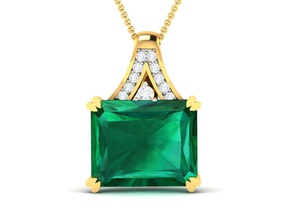 pendentif 7405 or bijoux pendentifs bijou sterling imprimable argent mariage brillant engagement platine diamant gemme Collier 3d print model - Mito3D