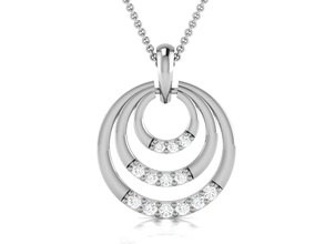 7689 or bijoux pendentifs bijou sterling imprimable argent mariage brillant engagement platine diamant gemme Collier pendentif 3d print model - Mito3D