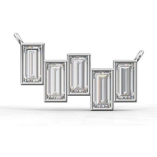 pendant necklace Baget 18 kolye takı altın gümüş mücevher 10k 14k 18k 24k bilezik küpe lüks moda Toplamak toplu taş oval yuvarlak kolyeler 3d print model - Mito3D