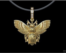 pendant bee wasp fly insect hornet honey smudge apiary sculpture print art sculptures pendant gold jewellry silver ring jewelry pendants