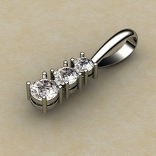 pendentif bijoux or le diamant de nouvelles d'impression jewelrye stl obj 3dm pendentifs 3d print model - Mito3D
