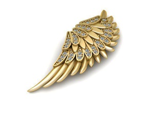 pendant jewelry gold jewel jewellery gem stone pendants 3d print model - Mito3D