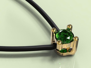 pendant jewelry gold silver platinum gem jewel jewellery pendants 3d print model - Mito3D