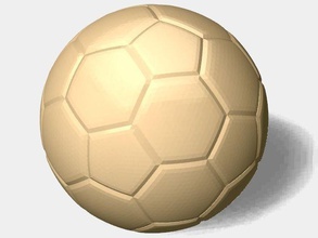pendentif football balle or bijou bijoux pendentifs 3d print model - Mito3D