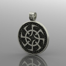kolye takı Gümüş yazdırılabilir altın amulet sterling nişan mücevher beyaz 3d print model - Mito3D