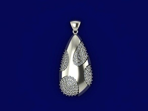 colgante pendiente oro diamante Moda joya joyería plata brillante 18k belleza Boda collar colgantes 3d print model - Mito3D