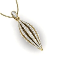 pendant gold jewelry silver gemstone men diamond pendants sterling white ring brilliant gem fashion beauty sapphire necklace brillant 3d print model - Mito3D