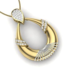 pendentif rose or diamants boucles d'oreilles mariage engagement bijou bijoux blanc brillant collier pendentifs vêtements rubis diamant 3d print model - Mito3D