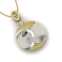 pendentif imprimable gemme argent mariage engagement wt ultra lumière Collier sterling bijou bijoux diamant or pendentifs mode beauté 3d print model - Mito3D