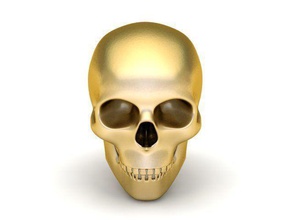 pendant gold jewel jewellery jewelry pendants skull 3d print model - Mito3D