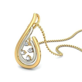 pendant - 011 solitaire gem precious brilliant luxury necklace sterling pendants diamond jewelry wedding jewellery jewel printable gold platinum silver delicate 3d print model - Mito3D