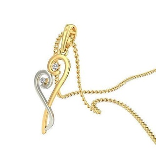 pendant - 019 solitaire gem precious brilliant luxury necklace sterling pendants diamond jewelry wedding jewellery jewel printable gold platinum silver delicate 3d print model - Mito3D
