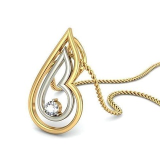 pendant - 032 solitaire gem precious brilliant luxury necklace sterling pendants diamond jewelry wedding jewellery jewel printable gold platinum silver delicate 3d print model - Mito3D