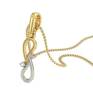 kolye 037 Solitaire mücevher değerli parlak lüks sterlin elmas takı düğün yazdırılabilir altın platin gümüş narin 3d print model - Mito3D