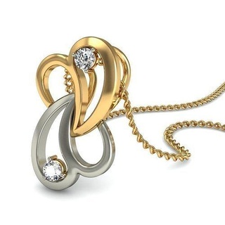 pingente 045 solitário gema precioso brilhante luxo colar esterlina pingentes diamante joalheria Casamento jóias jóia imprimível ouro platina prata delicado 3d print model - Mito3D