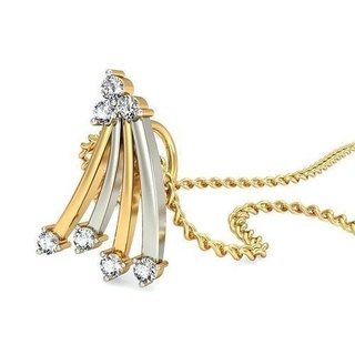 pendant - 049 solitaire gem precious brilliant luxury necklace sterling pendants diamond jewelry wedding jewellery jewel printable gold platinum silver delicate 3d print model - Mito3D