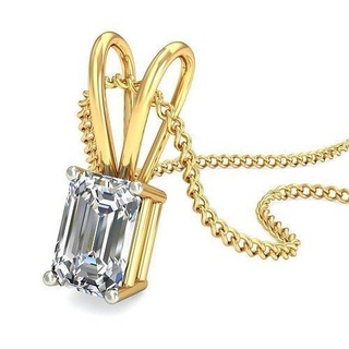 pendant - 052 gold precious brilliant luxury pendants necklace diamond sterling jewelry wedding jewellery jewel printable solitaire platinum silver delicate 3d print model - Mito3D