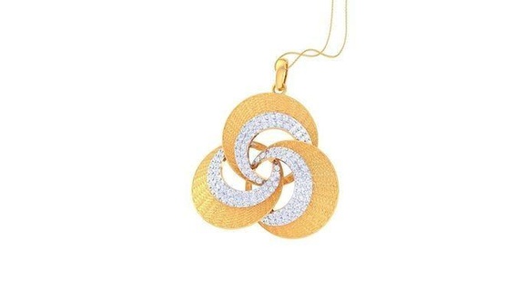 pendant - 203 printable gem silver necklace wedding engagement jewel jewellery diamond gold jewelry pendants 3d print model - Mito3D